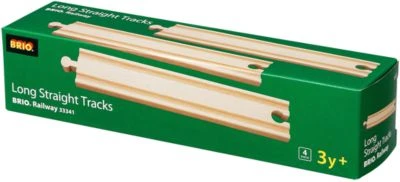 BRIO 1/1 Gerade Gleise - 4 Stück 2 BRIO 1/1 Gerade Gleise - 4 Stück – Bild 2