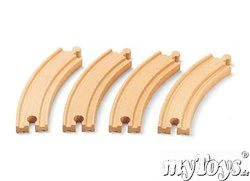 BRIO 1/1 Gebogene Gleise - 4 Stück 1 BRIO 1/1 Gebogene Gleise - 4 Stück