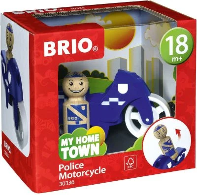 BRIO 2-tlg. Holz Polizei-Motorad Set My Home Town 3 BRIO 2-tlg. Holz Polizei-Motorad Set My Home Town – Bild 3