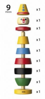 BRIO Stapelspielzeug Clown 4 BRIO Stapelspielzeug Clown – Bild 4