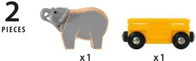 BRIO Tierwaggon Elefant 2 BRIO Tierwaggon Elefant – Bild 2