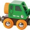 BRIO Grüner Kranwagen Mit Anhänger Und Fracht