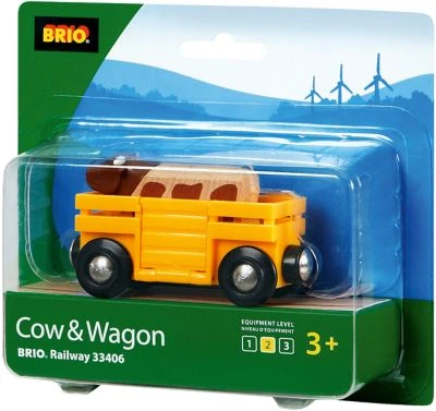BRIO Tierwagen Mit Kuh 2 BRIO Tierwagen Mit Kuh – Bild 2