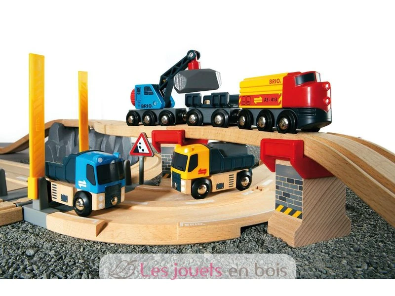 Straßen & Schienen Steinverlade Set - Brio 3 Straßen & Schienen Steinverlade Set - Brio – Bild 3