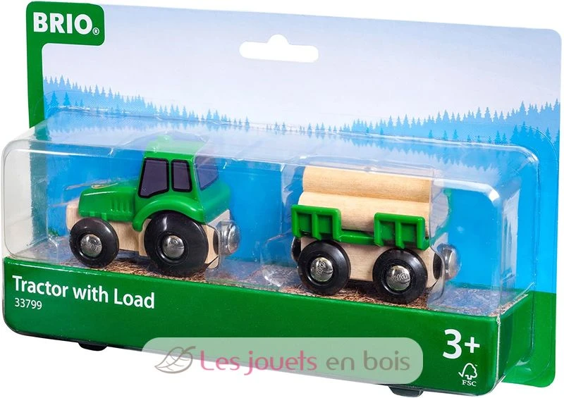 Traktor Mit Holz-Anhänger - Brio 2 Traktor Mit Holz-Anhänger - Brio – Bild 2
