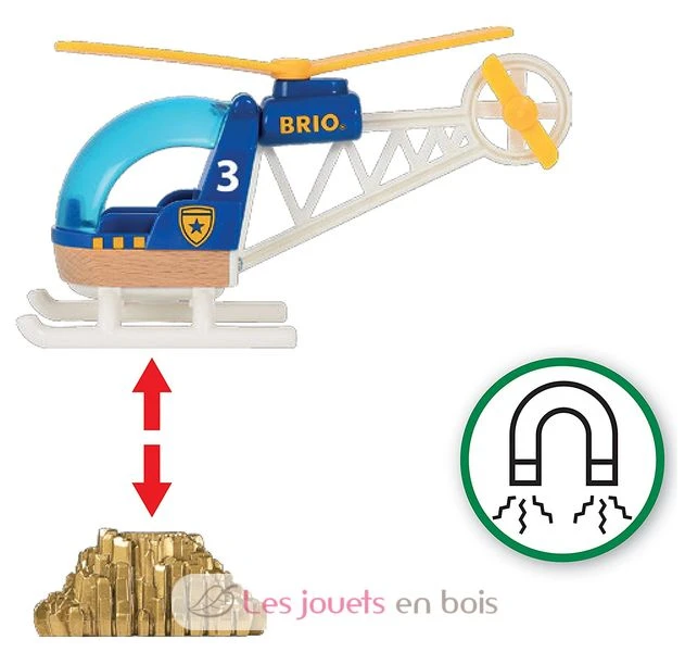 Polizeihubschrauber - Brio 2 Polizeihubschrauber - Brio – Bild 2