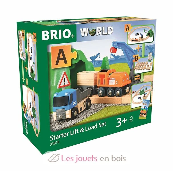 Starterset Güterzug Mit Kran - Brio 1 Starterset Güterzug Mit Kran - Brio