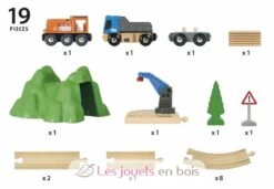 Starterset Güterzug Mit Kran - Brio 9 Starterset Güterzug Mit Kran - Brio -Brio Verkaufsgeschäft 33878 brio circuit train transport de fret 2