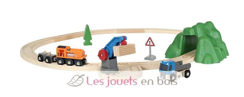 Starterset Güterzug Mit Kran - Brio 2 Starterset Güterzug Mit Kran - Brio – Bild 2