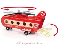 Eisenbahn-Transporthubschrauber - Brio 10 Eisenbahn-Transporthubschrauber - Brio -Brio Verkaufsgeschäft 33886 brio helicoptere cargo circuits de train brio world 4