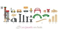 Großes Lagerhaus-Set Mit Aufzug - Brio 10 Großes Lagerhaus-Set Mit Aufzug - Brio -Brio Verkaufsgeschäft 33887 brio circuit de train grand circuit plateforme multimodale 3