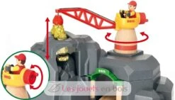 Große Goldmine Mit Sound-Tunnel - Brio -Brio Verkaufsgeschäft 33889 brio plateforme grue tunnel circuit train 3
