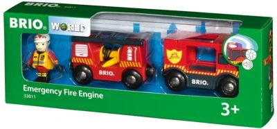 BRIO Feuerwehr-Leiterfahrzeug Mit Licht & Sound 2 BRIO Feuerwehr-Leiterfahrzeug Mit Licht & Sound – Bild 2