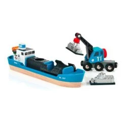 Brio Containerschiff Mit Kranwagen 33534