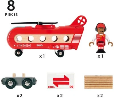 BRIO Eisenbahn-Transporthubschrauber 5 BRIO Eisenbahn-Transporthubschrauber – Bild 5