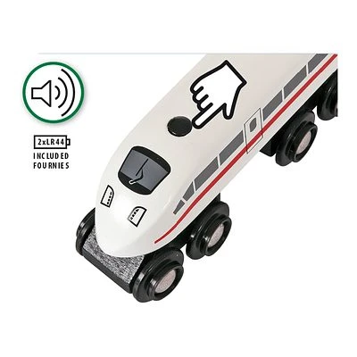 Brio Schnellzug Mit Sound 3teilig 33748 2 Brio Schnellzug Mit Sound 3teilig 33748 – Bild 2