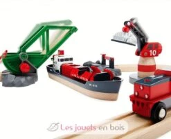 Schalthafenaktivitäten - Brio 9 Schalthafenaktivitäten - Brio -Brio Verkaufsgeschäft brio world 33061 circuit d activites portuaires coffret complet 16 pieces avec grue pivotante et pont levant bateau inclus circuit de train et bateaux 1
