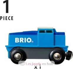Blaue Batterie-Frachtlok - Brio -Brio Verkaufsgeschäft brio world 33130 locomotive de fret bleue a pile train electrique avec connexion aimantee pour circuit de train en bois jouet motrice enfant