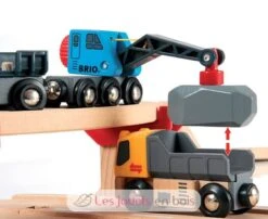 Straßen & Schienen Steinverlade Set - Brio 14 Straßen & Schienen Steinverlade Set - Brio -Brio Verkaufsgeschäft brio world 33210 circuit rail route transport de roches coffret complet 32 pieces circuit de train en bois sur 2 niveaux jouets enfants