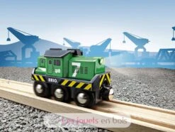 Güterzuglokomotive Grün - Brio -Brio Verkaufsgeschäft brio world 33214 locomotive de fret a pile train electrique fonction lumineuse pour circuit de train en bois jouets enfant
