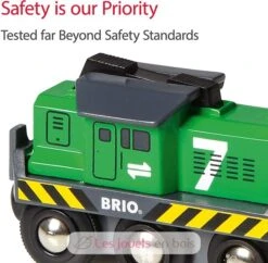 Güterzuglokomotive Grün - Brio -Brio Verkaufsgeschäft brio world 33214 locomotive de fret a pile train electrique fonction lumineuse pour circuit de train en bois jouets enfants