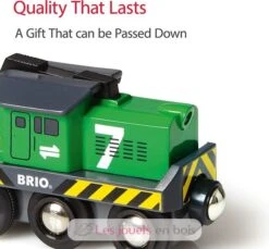 Güterzuglokomotive Grün - Brio -Brio Verkaufsgeschäft brio world 33214 locomotive de fret a pile train electrique fonction lumineuse pour circuit de train en bois jouets enfants interactif