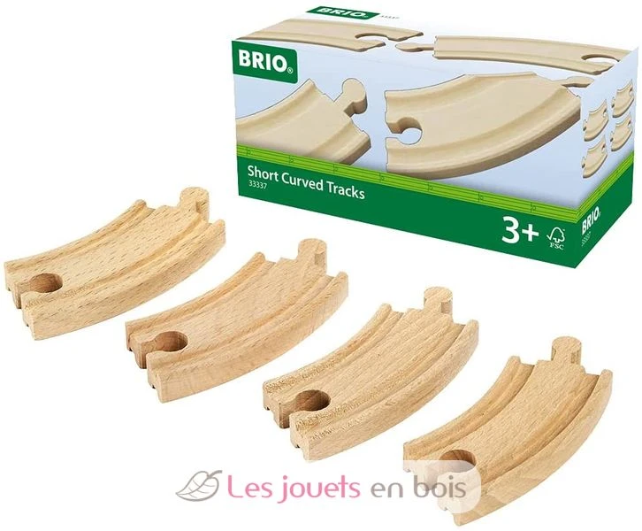 Kleine Gebogene Schienen 90 Mm - Brio 1 Kleine Gebogene Schienen 90 Mm - Brio