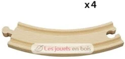 Lange Gebogenr Gleise - Brio 5 Lange Gebogenr Gleise - Brio -Brio Verkaufsgeschäft brio world 33342 grands rails courbes 170 mm accessoire circuit de train bois jouet