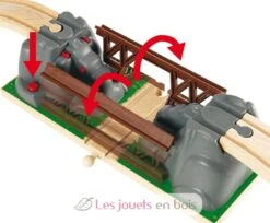 Brücke Disaster - Brio 8 Brücke Disaster - Brio -Brio Verkaufsgeschäft brio world 33391 pont catastrophe accessoire pour circuit de train en bois action de jeu sans pile le pont s ecroule jouet enfants