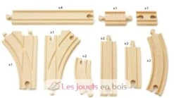 Mittleres Schienensortiment - Brio -Brio Verkaufsgeschäft brio world 33402 coffret evolution intermediaire 16 rails accessoire pour circuit de train bois assortiment de rails jouet