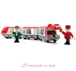 Personenzug - Brio 7 Personenzug - Brio -Brio Verkaufsgeschäft brio world 33505 train de voyageurs pour circuit de train en bois systeme d attache aimantee figurines incluses jouet personnage metro action