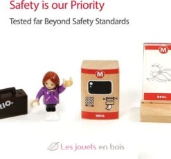 Metro-Tour - Brio -Brio Verkaufsgeschäft brio world 33513 circuit metro coffret complet de 20 pieces circuit de train en bois theme ville urbain transport en commun tub jouet