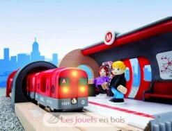 Metro-Tour - Brio -Brio Verkaufsgeschäft brio world 33513 circuit metro coffret complet de 20 pieces circuit de train en bois theme ville urbain transport en commun tub jouets enfants interac 1