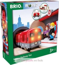 Metro-Tour - Brio -Brio Verkaufsgeschäft brio world 33513 circuit metro coffret complet de 20 pieces circuit de train en bois theme ville urbain transport en commun tub jouets enfants interac 2