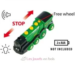 Multifunktions Grün Lokomotive - Brio -Brio Verkaufsgeschäft brio world 33593 locomotive verte puissante a piles train electrique son et lumiere pour circuit de train en bois jouet jeu enfant 1