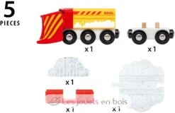 Schneepfluglokomotive - Brio 12 Schneepfluglokomotive - Brio -Brio Verkaufsgeschäft brio world 33606 train chasse neige pour circuit de train en bois systeme d attache aimantee jouets enfants