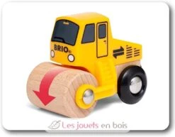 Karton Mit 3 Baumaschinen - Brio -Brio Verkaufsgeschäft brio world 33658 coffret de 3 engins de chantier pour circuit de train en bois camion benne rouleau compresseur chargeuse jouets jeu