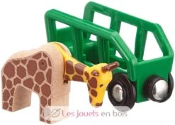 Autotransporter Giraffe - Brio 7 Autotransporter Giraffe - Brio -Brio Verkaufsgeschäft brio world 33724 wagon girafe accessoire pour circuit de train en bois avec connexions aimantees theme safari jouets