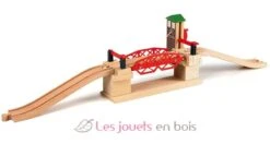 Hebebrücke - Brio 7 Hebebrücke - Brio -Brio Verkaufsgeschäft brio world 33757 pont basculant accessoire pour circuit de train en bois action de jeu sans pile systeme de pont levis jouet tour
