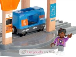 Smart Tech Sound Bahnhof Mit Action Tunnel - Brio -Brio Verkaufsgeschäft brio world 33973 gare smart tech sound accessoire pour circuit de train en bois actions de jeu stem jouets enfants