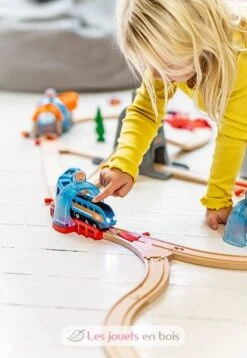 Smart Tech Sound Bahnhof Mit Action Tunnel - Brio -Brio Verkaufsgeschäft brio world 33973 gare smart tech sound accessoire pour circuit de train en bois actions de jeu stem jouets enfants interactif ambiance motrice