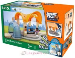 Smart Tech Sound Bahnhof Mit Action Tunnel - Brio -Brio Verkaufsgeschäft brio world 33973 gare smart tech sound accessoire pour circuit de train en bois actions de jeu stem jouets enfants interactif ambiance motrice wagon b