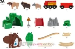 Nordische Waldtiere Set - Brio -Brio Verkaufsgeschäft brio world 33988 grand circuit exploration coffret complet 27 pieces avec pont et animaux du grand nord circuit de train en bois jouet