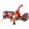 BRIO® WORLD Feuerwehr-Leiterfahrzeug Mit Licht & Sound 33811
