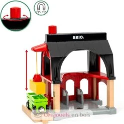 Brio Roter Tierstall 8 Brio Roter Tierstall -Brio Verkaufsgeschäft brio world grange des animaux accessoire pour circuit de train en bois action de jeu sans pile avec aimant 36012 jeu 1
