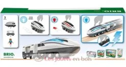 Brio Grauer Turbo-Zug -Brio Verkaufsgeschäft brio world locomotive a piles super rapide train electrique pour circuit de train en bois avec connexion aimantee 36003 jeu jouet enfants