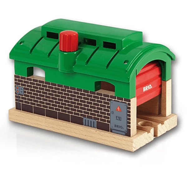 BRIO® WORLD Lokschuppen Mit Rolltor 33574 1 BRIO® WORLD Lokschuppen Mit Rolltor 33574