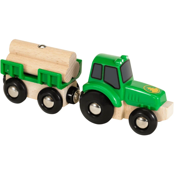 BRIO® WORLD Traktor Mit Holz-Anhänger 33799 1 BRIO® WORLD Traktor Mit Holz-Anhänger 33799