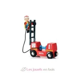 Bahn Feuerwehr Set - Brio 18 Bahn Feuerwehr Set - Brio -Brio Verkaufsgeschäft circuit pompier lutte contre feu circuit de train en bois ambiance pompiers complet enfants