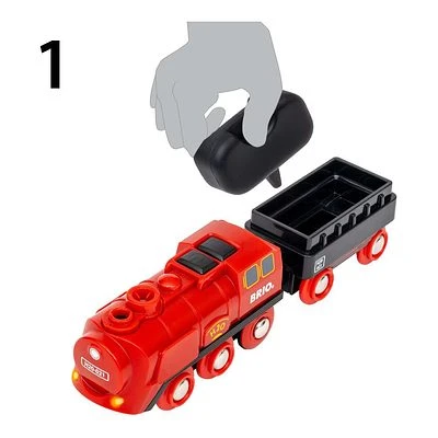 BRIO Batterie-Dampflok Set 36017 2 BRIO Batterie-Dampflok Set 36017 – Bild 2